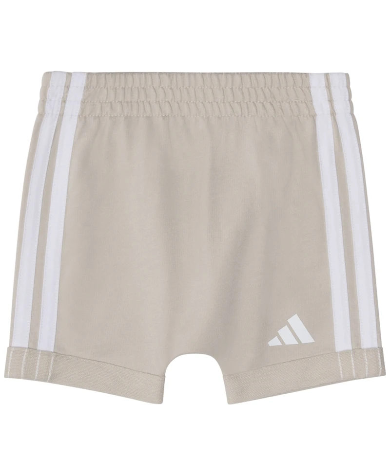 adidas Baby Boys' Short-Sleeve Bodysuit and Shorts, 2-Piece Set