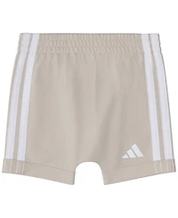 adidas Baby Boys' Short-Sleeve Bodysuit and Shorts, 2-Piece Set