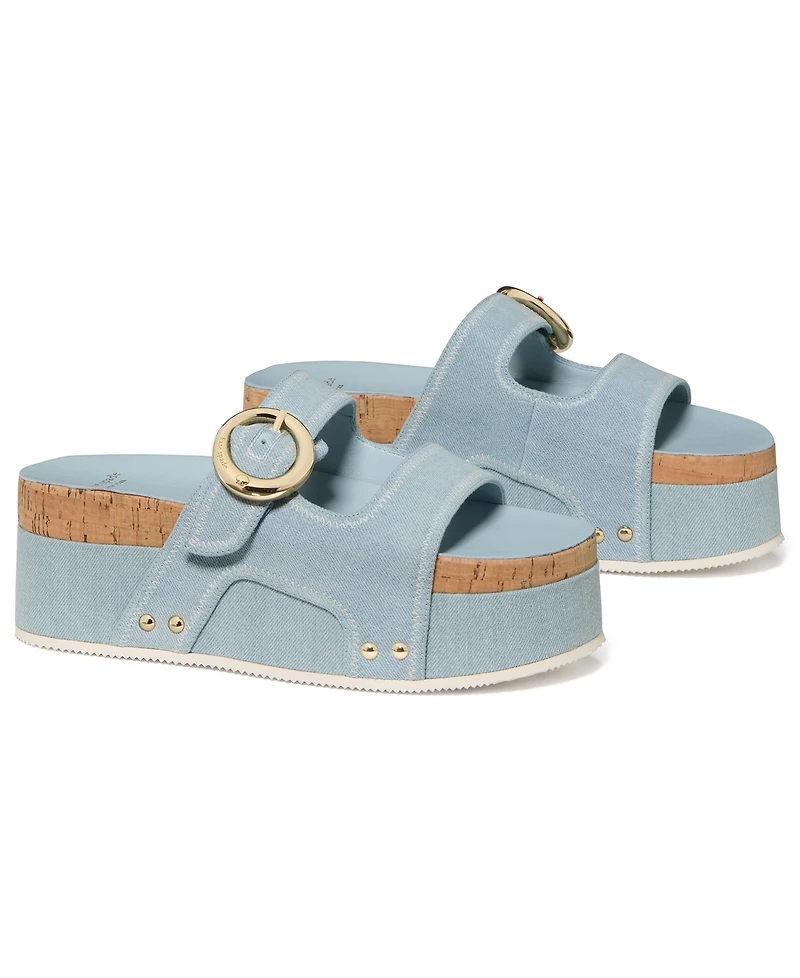 kate spade new york Women's Halo Platform Footbed Sandals