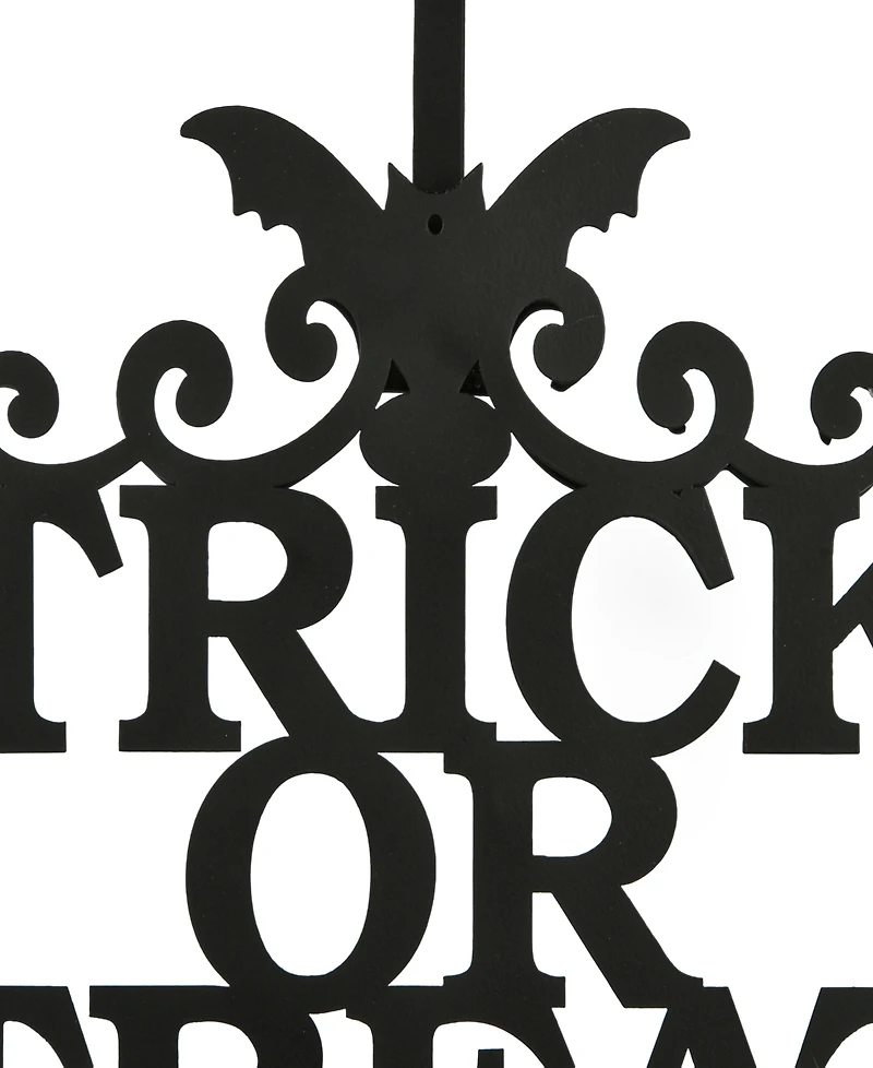 National Tree Company 19" Halloween "Trick or Treat" Wreath Hanger