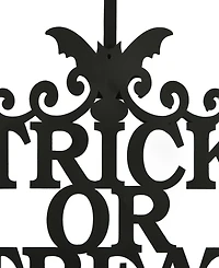 National Tree Company 19" Halloween "Trick or Treat" Wreath Hanger