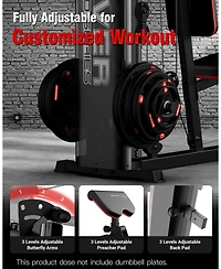 Harison Home Gym Full Body Workout Machine with Pulley System and Bench (Hrm-G11511)