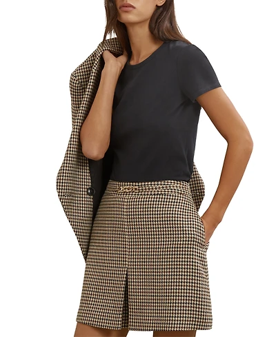 Reiss Women's Wool-Blend Check Mini Skirts