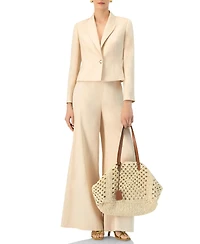 Ivonne Women's Tailored Single-Button Blazer