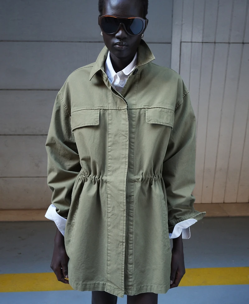 Mango Women's Oversized Denim Parka