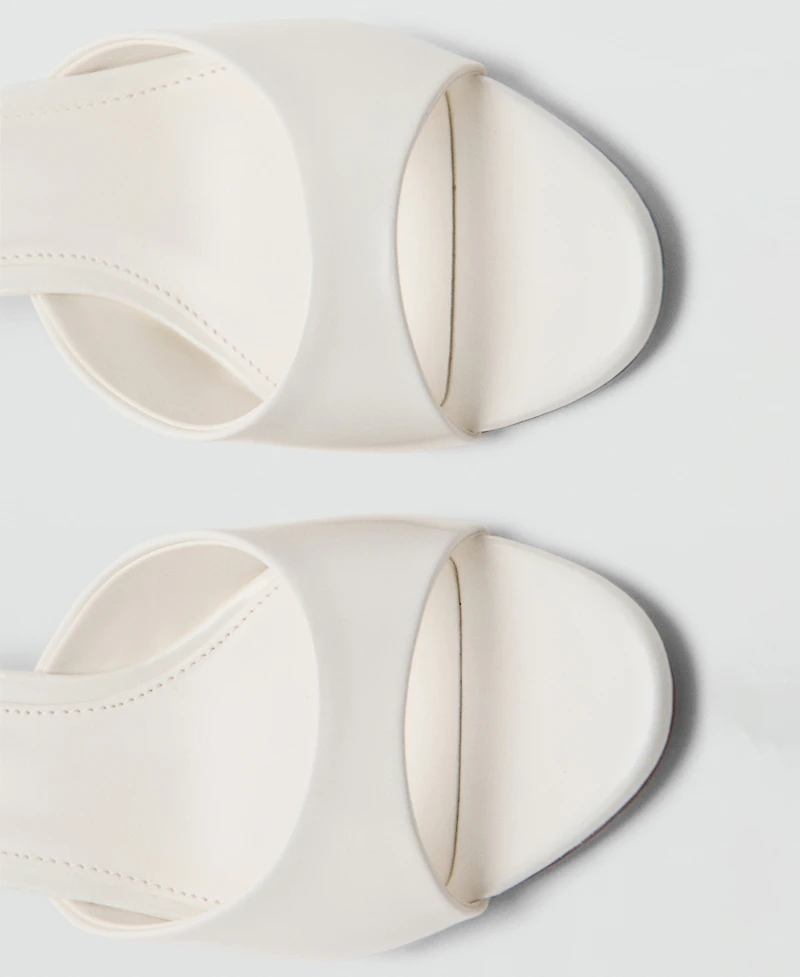 Mango Women's Strap Kitten-Heel Sandals