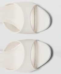 Mango Women's Strap Kitten-Heel Sandals
