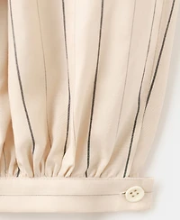 Mango Women's Striped Lyocell Balloon Pants
