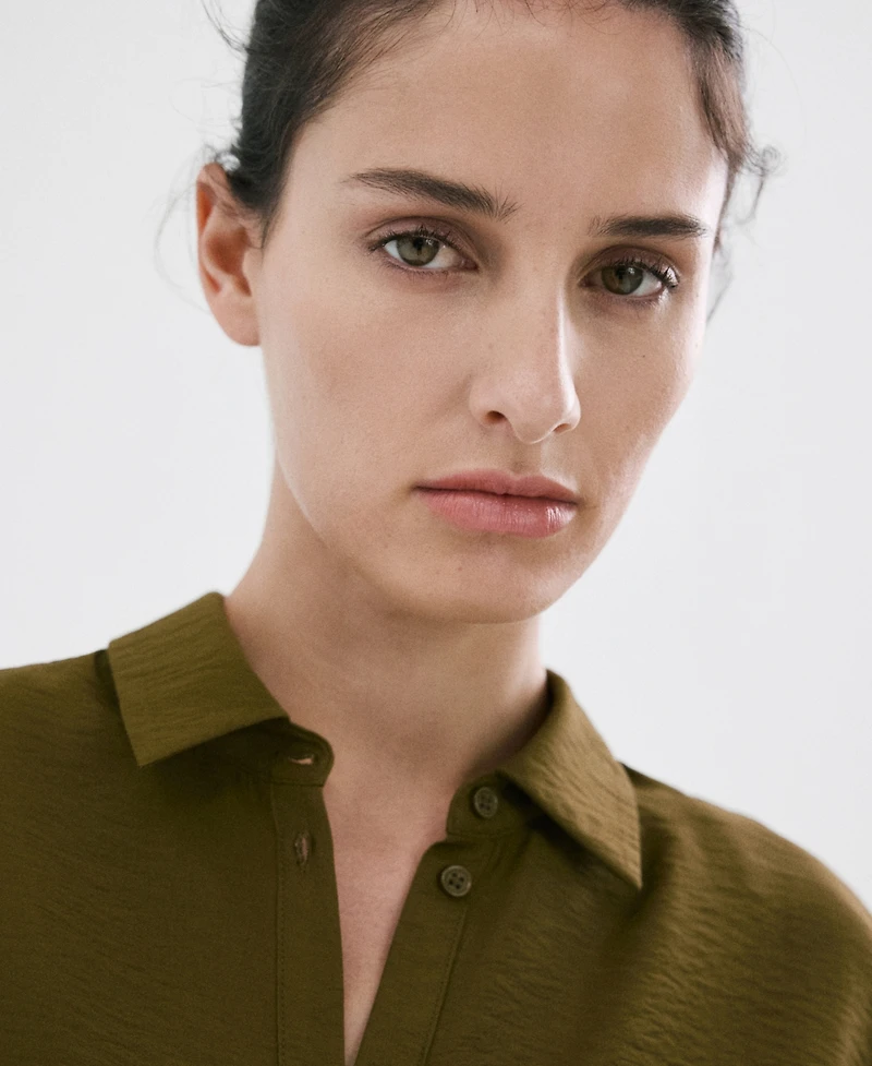 Mango Women's Knot Short-Sleeve Shirt