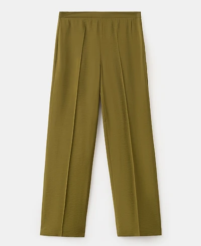 Mango Women's Straight Mid-Rise Pants