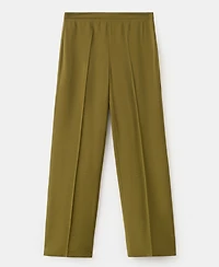 Mango Women's Straight Mid-Rise Pants
