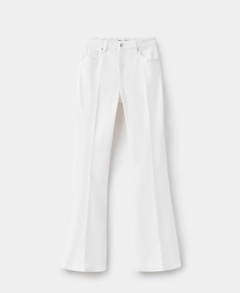 Mango Women's Violet Flared High-Rise Jeans