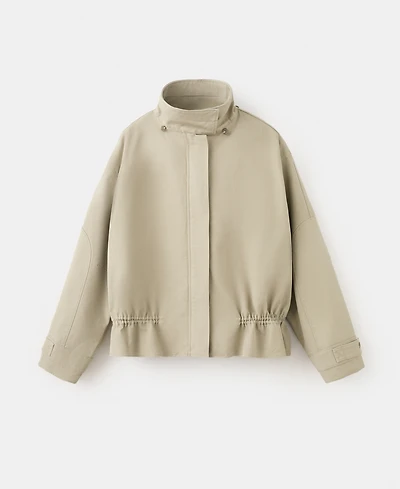 Mango Women's Oversized High-Neck Parka