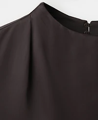 Mango Women's Lace Trim Top