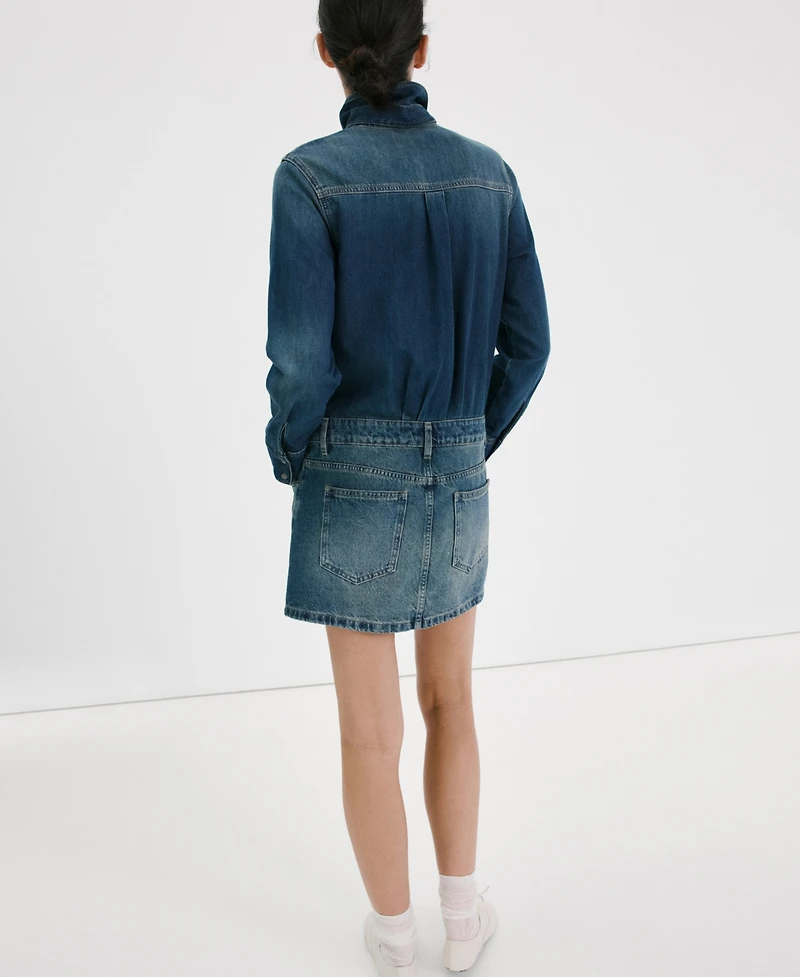 Mango Women's Combined Denim Dress