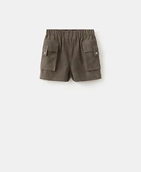 Mango Women's Pockets Suede Shorts