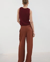 Mango Women's Knitted Wrap Top