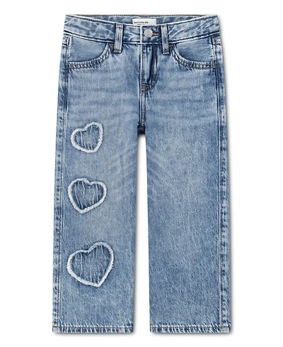 abercrombie kids Toddler Girls' Low Rise Hearts Baggy Jeans