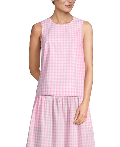 Lands' End Women's Poplin Sleeveless Shell
