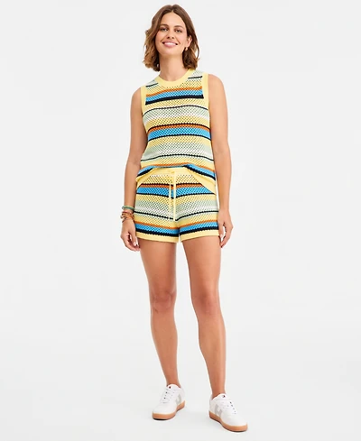Tommy Hilfiger Women's Crochet Cotton Shorts