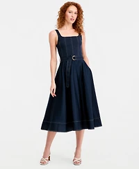 Tommy Hilfiger Women's Contrast Stitch Tank Dress