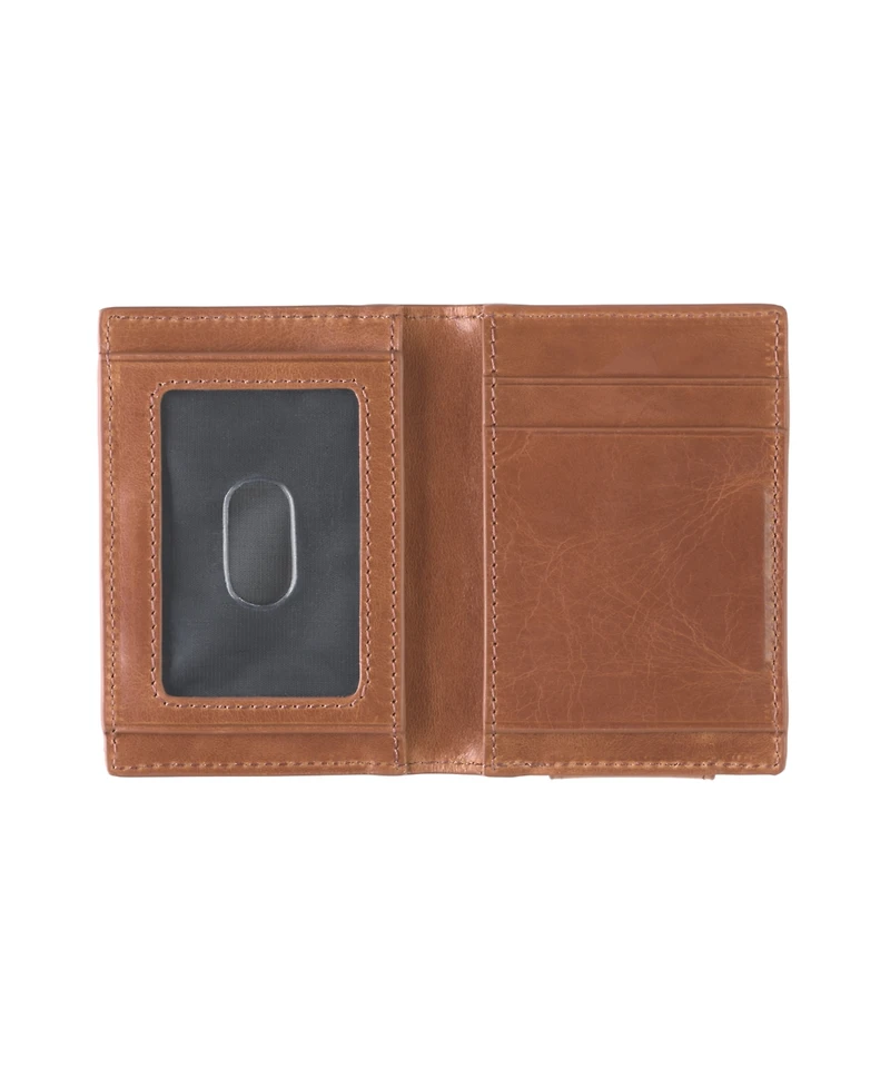 Johnston & Murphy Men's Hunter Glazed Magnetic Money Clip Wallet