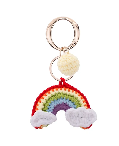 Nina Crochet rainbow bag charm