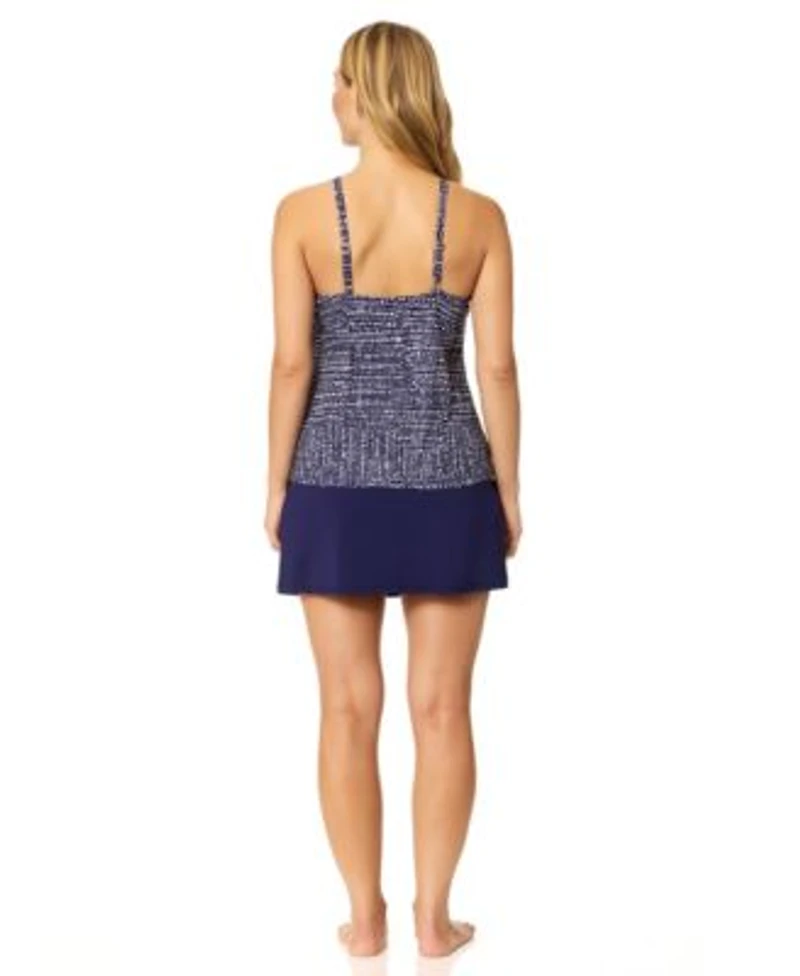 Island Escape Womens Cali High Neck Underwire Tankini Top La Palma High Waist Tummy Control Swim Skirt Macys Exclusive