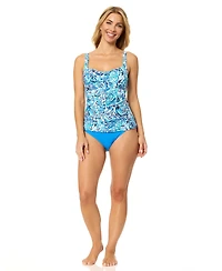 Island Escape Women's Belize Scoop Neck Underwire Tankini Top, Macy's Exclusive