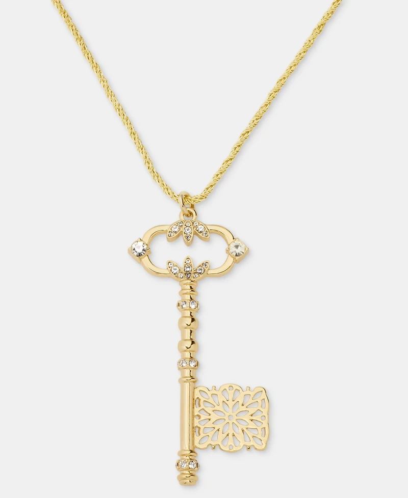lonna & lilly Crystal Key 38" Pendant Necklace