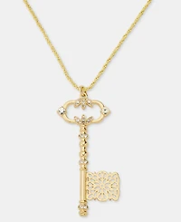 lonna & lilly Crystal Key 38" Pendant Necklace
