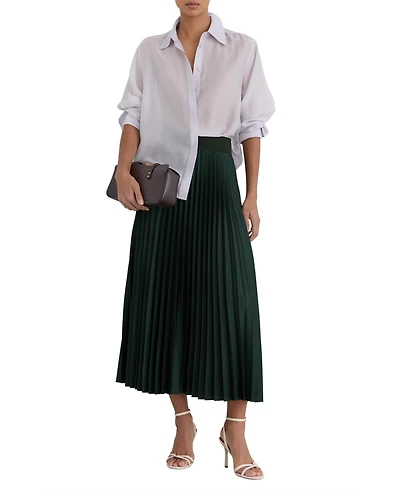 Reiss Women's Seren Pleated Midi Skirt