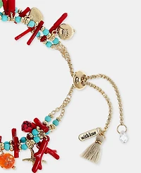 lonna & lilly Sealife Charm Beaded Slider Bracelet