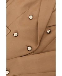 Reiss Women's Gigi Wool-Blend Double-Breasted Blazer