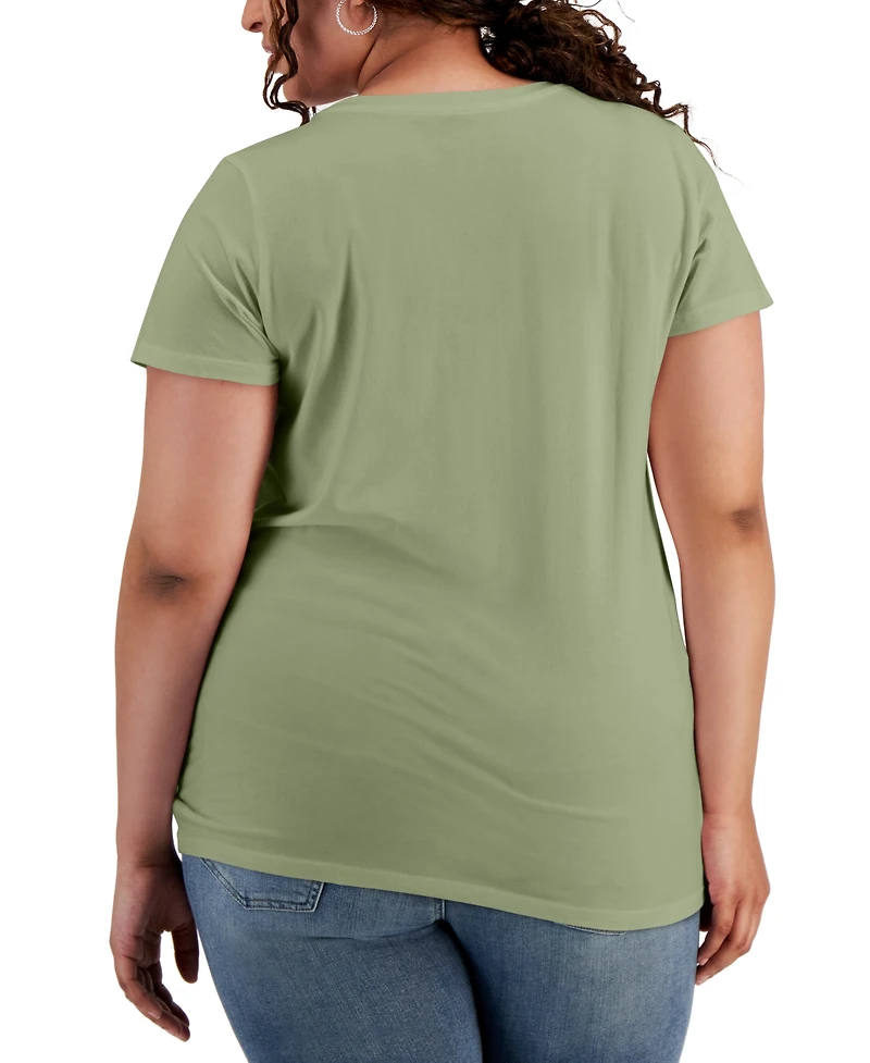 Aveto Plus Basic Crewneck Short-Sleeve T-Shirt