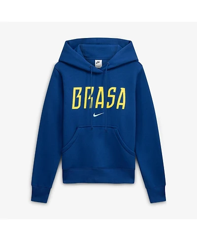 Nike Women's Blue Brazil National Team Phoenix Fleece Hoodie