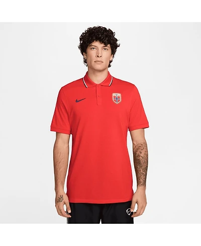Nike Men's Red Norway National Team Dri-fit Polo Shirt