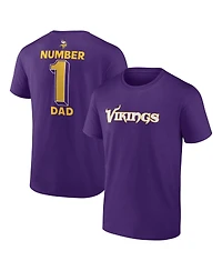 Logo Athletic Men's Logo Athletic Purple Minnesota Vikings 1 Dad Jersey T-Shirt