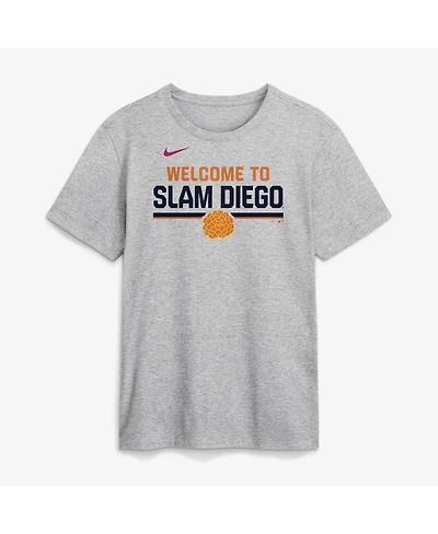 Nike Men's Heather Gray San Diego Padres 2026 City Connect Stacked Team Phrase T-Shirt