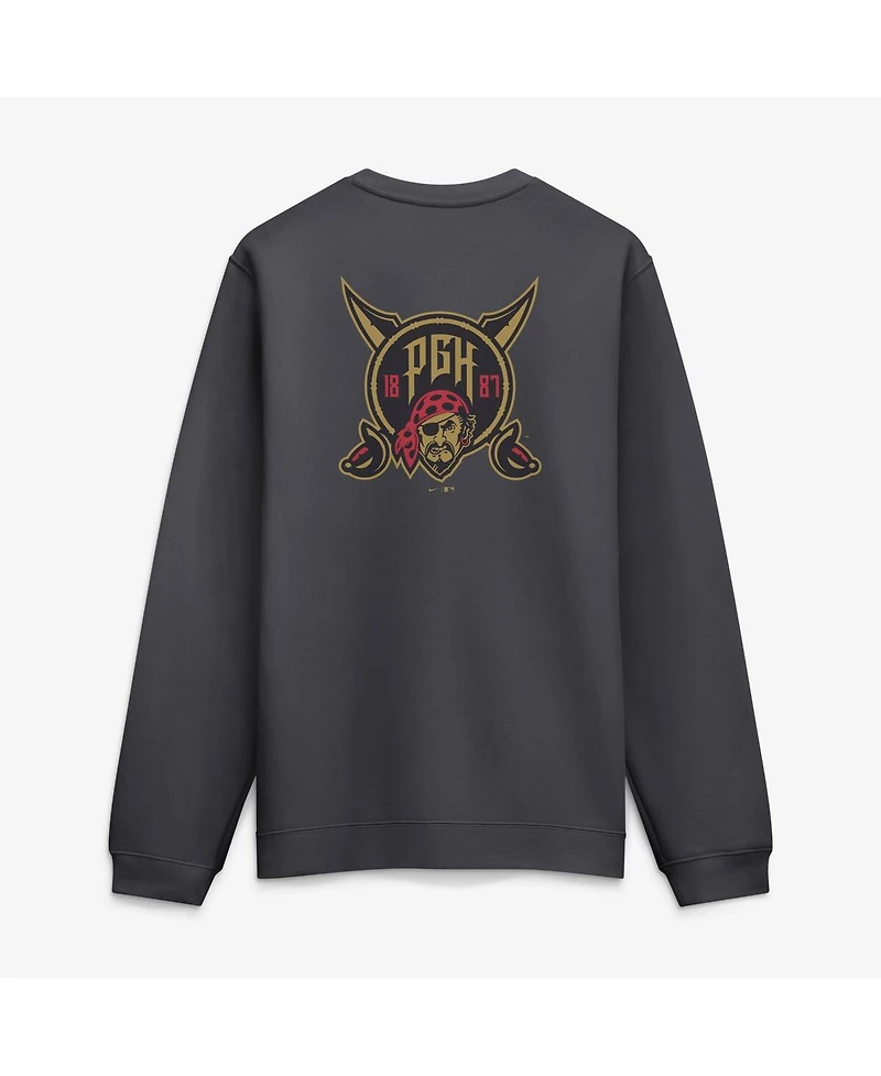 Nike Men's Anthracite Pittsburgh Pirates 2026 City Connect Club 2-Hit Sweatshirt