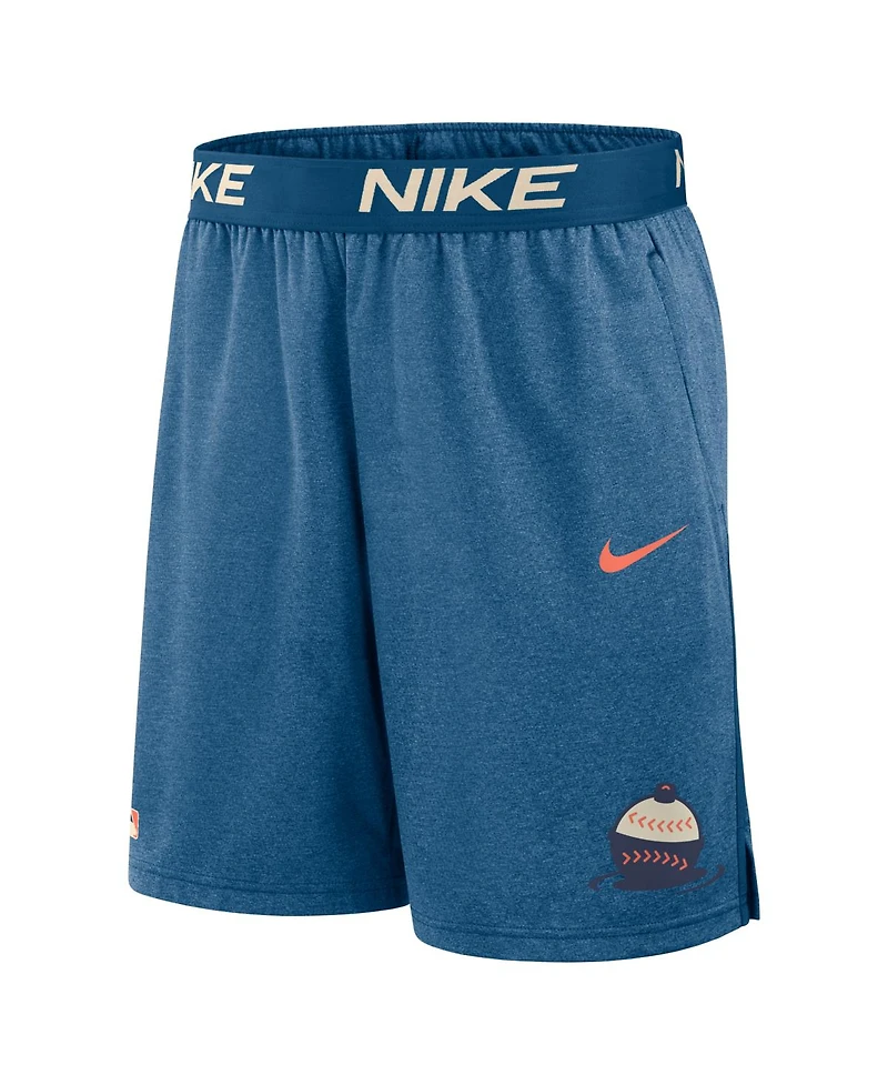 Nike Men's Blue Milwaukee Brewers 2026 City Connect Authentic Collection Dri-fit Knit Shorts