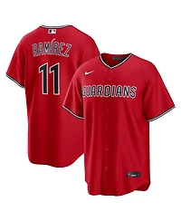 Nike Men's Jose Ramirez Red Cleveland Guardians Alternate Replica Jersey