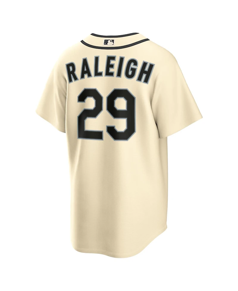 Nike Men's Cal Raleigh Cream Seattle Mariners Alternate Replica Jersey