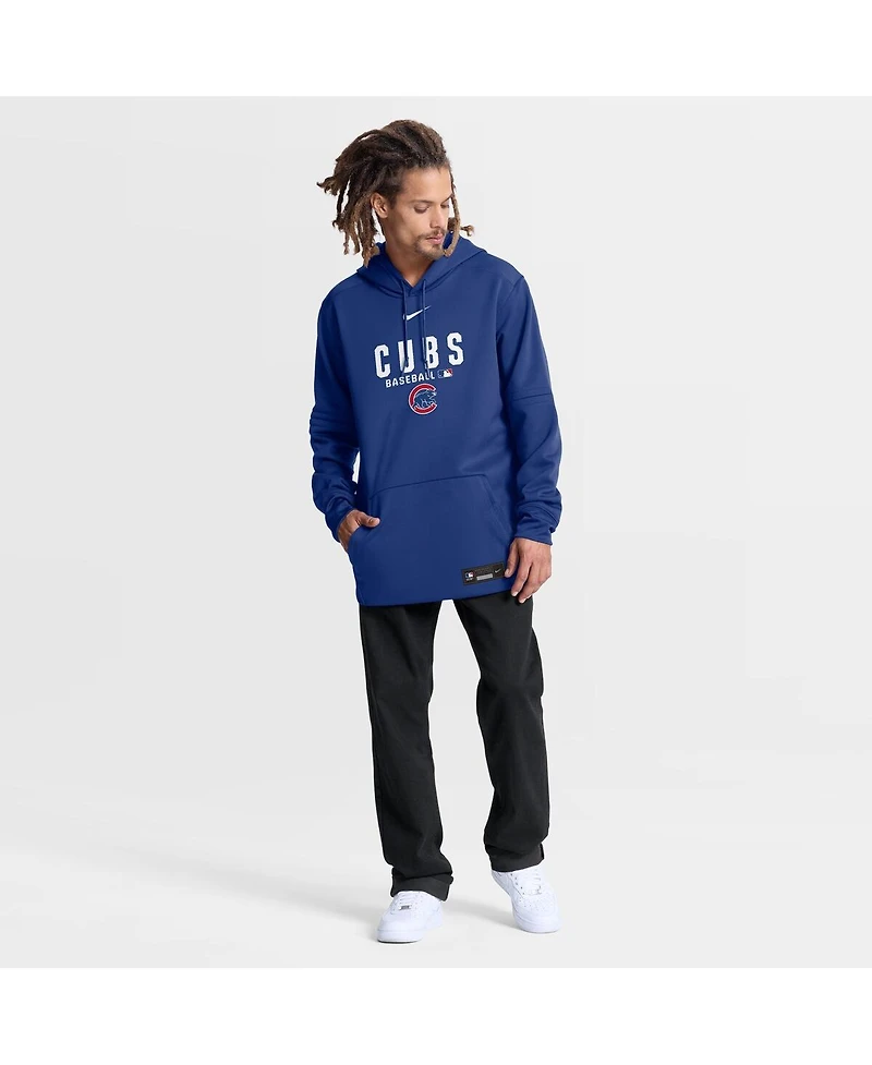 Nike Men's Royal Chicago Cubs Authentic Collection Therma-fit Hoodie