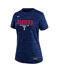 Nike Women's Royal Texas Rangers Authentic Collection Velocity Dri-fit T-Shirt