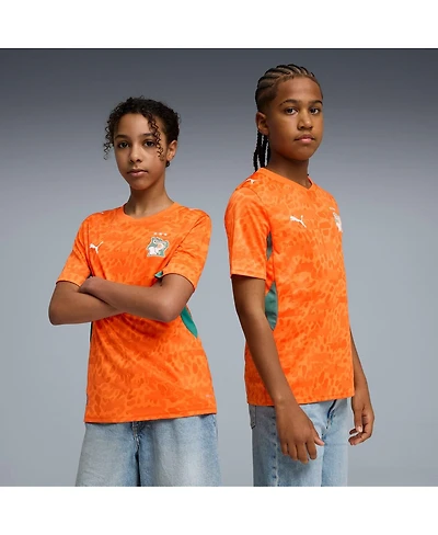 Puma Big Boys and Girls Orange Ivory Coast National Team 2026 Home Replica Jersey