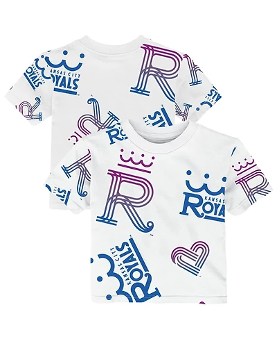 Outerstuff Toddler White Kansas City Royals 2026 Connect Game Day T-Shirt