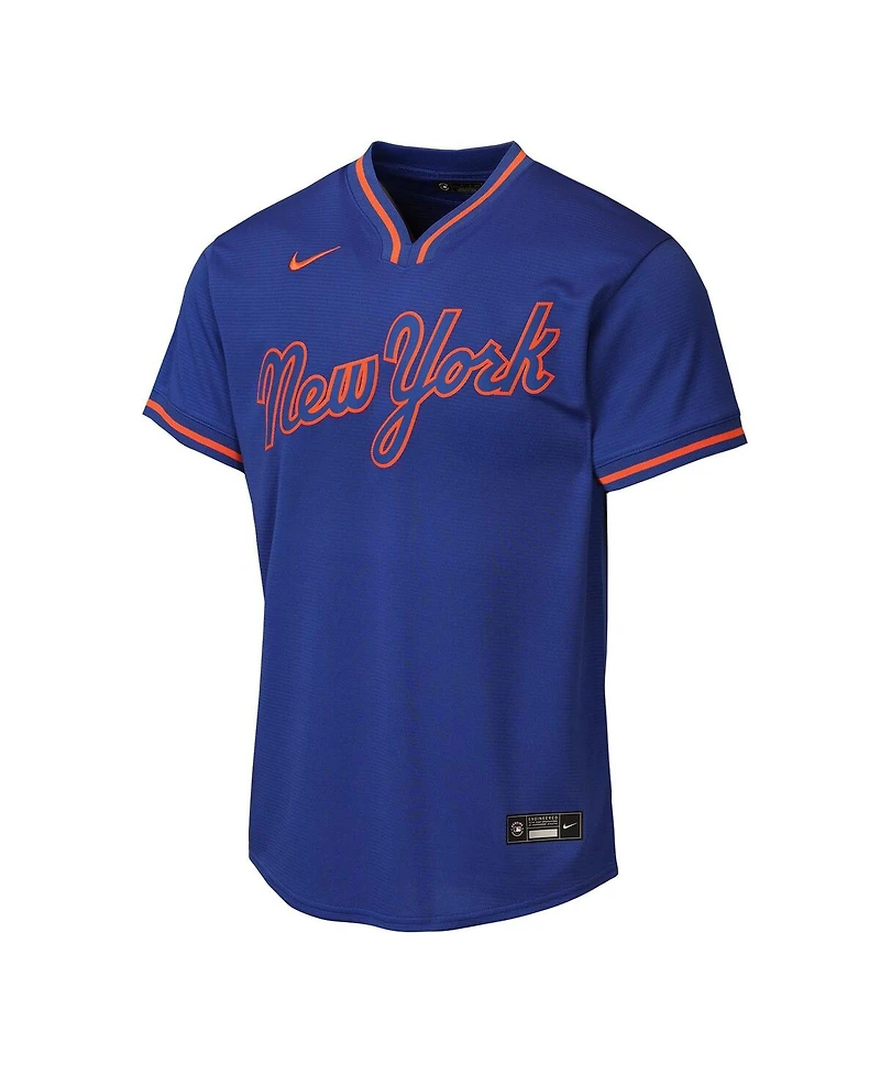 Nike Big Boys and Girls Francisco Lindor Royal New York Mets Alternate Replica Jersey