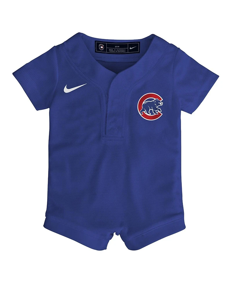Nike Baby Boys and Girls Royal Chicago Cubs Alternate Replica Romper Jersey