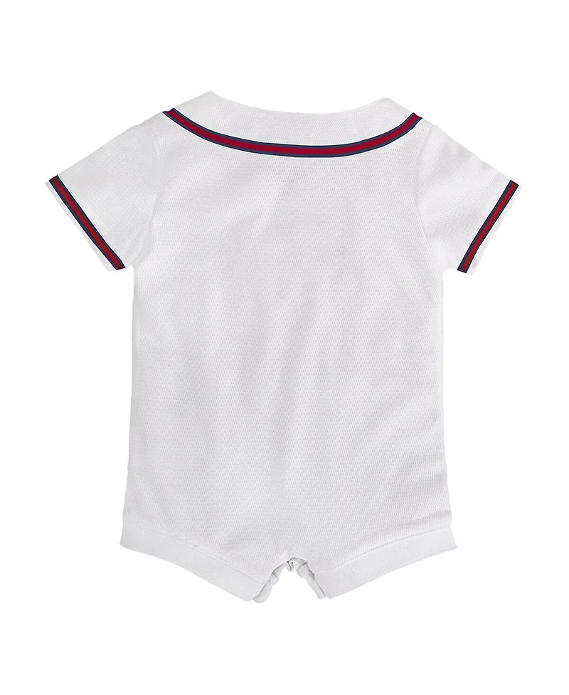 Nike Baby Boys and Girls White Atlanta Braves Home Replica Romper Jersey